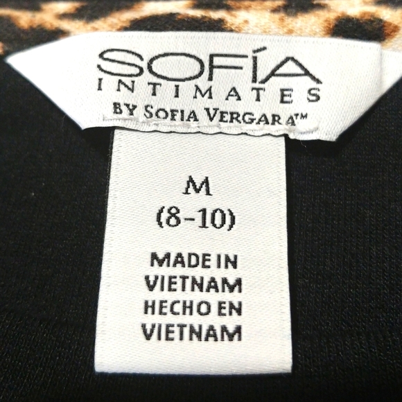 Sofia Vergara long sleeve Top Sweater Size Medium Black Color - Picture 7 of 12